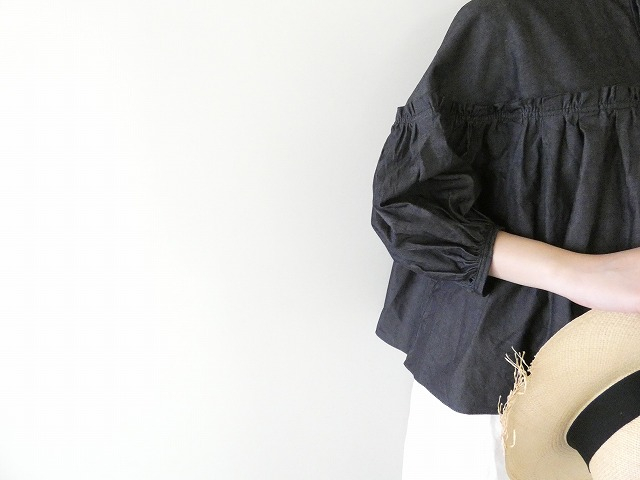 UNIVERSAL TISSU(ユニヴァーサル ティシュ) 5.4ozデニムバンドカラーブラウスの商品画像5