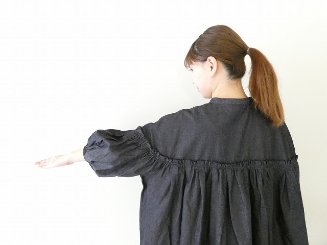 UNIVERSAL TISSU(ユニヴァーサル ティシュ) 5.4ozデニムバンドカラーブラウスの商品画像6