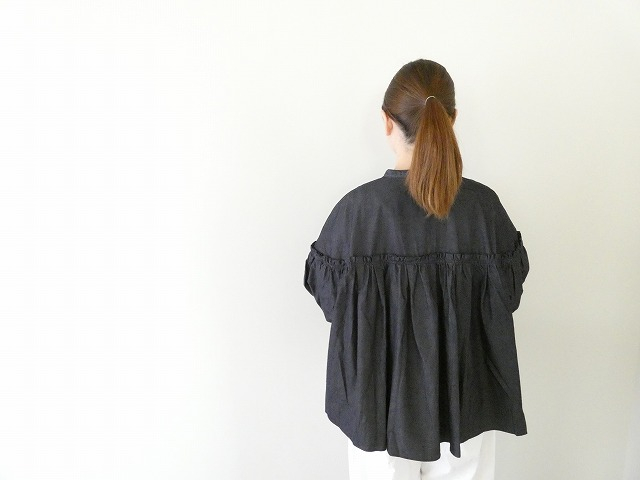 UNIVERSAL TISSU(ユニヴァーサル ティシュ) 5.4ozデニムバンドカラーブラウスの商品画像8