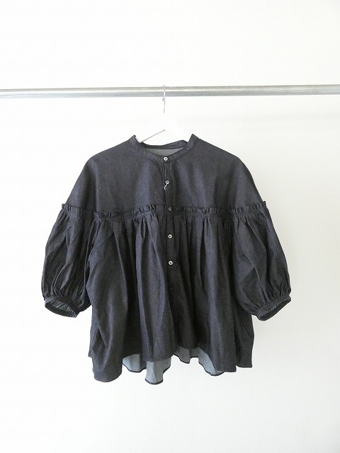 UNIVERSAL TISSU(ユニヴァーサル ティシュ) 5.4ozデニムバンドカラーブラウスの商品画像9