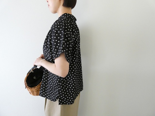 vb 40/1ランダムドットブロードプリント2WAYシャツの商品画像4