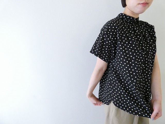 vb 40/1ランダムドットブロードプリント2WAYシャツの商品画像7