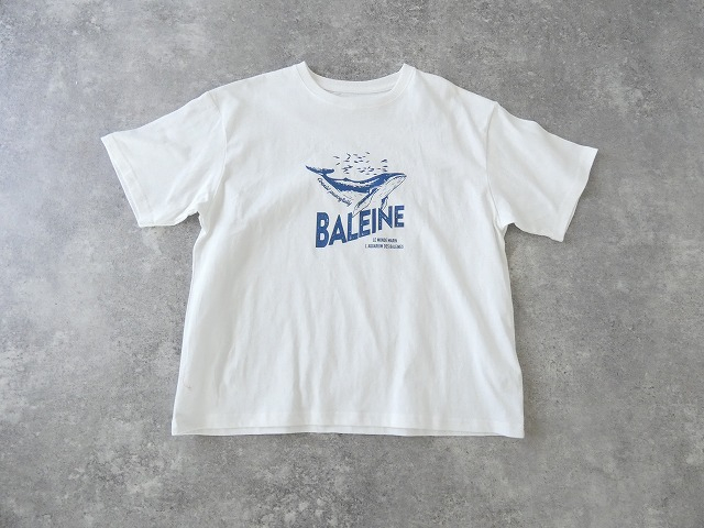 NOMBRE IMPAIR(ノンブルアンペール) BALEINEプリント半袖TEEの商品画像10