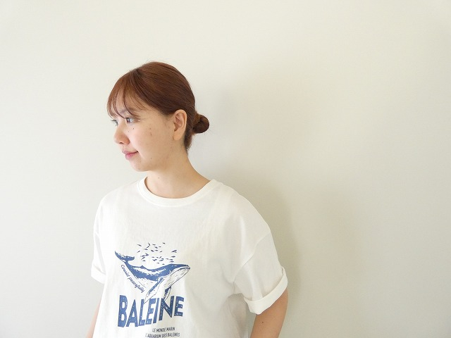 NOMBRE IMPAIR(ノンブルアンペール) BALEINEプリント半袖TEEの商品画像2