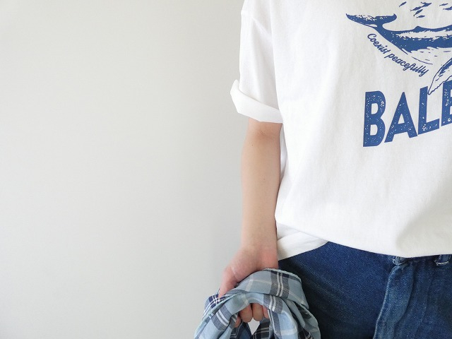 NOMBRE IMPAIR(ノンブルアンペール) BALEINEプリント半袖TEEの商品画像6