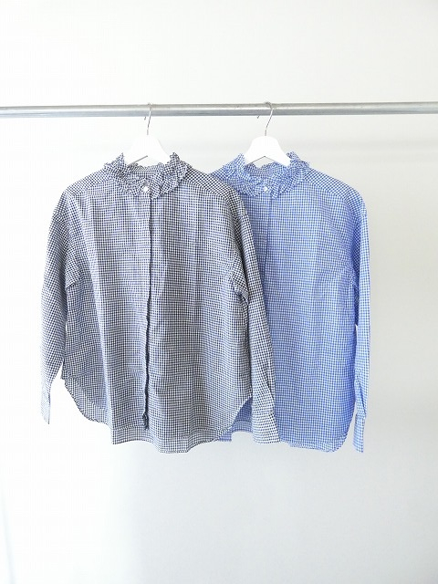 Hands of creation(ハンズオブクリエイション) 強撚クラシックバイオスラブ比翼仕立てフリルシャツの商品画像3