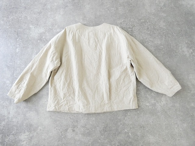 ina(イナ) 綿麻ベビーキャンバスクルーネック袖口タックジャケットの商品画像29