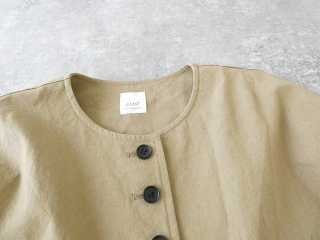 ina(イナ) 綿麻ベビーキャンバスクルーネック袖口タックジャケットの商品画像44