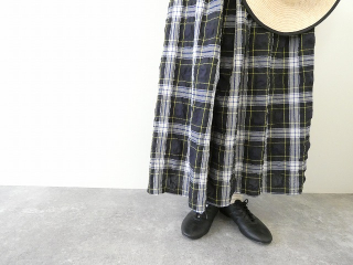 ina(イナ) サッカータータンチェック紐付き三段ゴムスカートの商品画像17