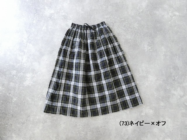 ina(イナ) サッカータータンチェック紐付き三段ゴムスカートの商品画像28