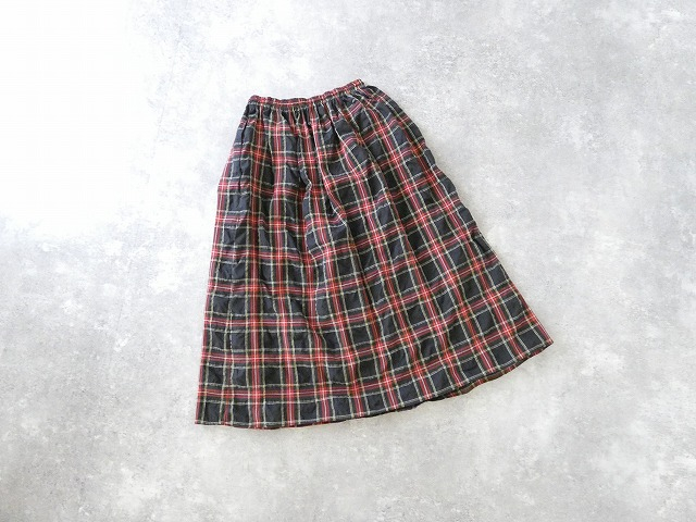 ina(イナ) サッカータータンチェック紐付き三段ゴムスカートの商品画像43