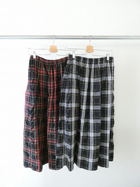 ina(イナ) サッカータータンチェック紐付き三段ゴムスカートの商品画像8
