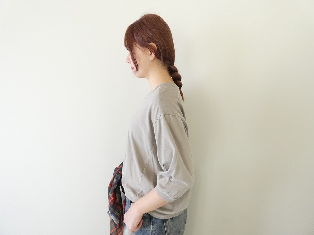 homspun(ホームスパン) 30/1 天竺6分袖Vネックプルオーバーの商品画像4