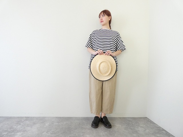 homspun(ホームスパン) 20/1ボーダー天竺半袖プルオーバーの商品画像2