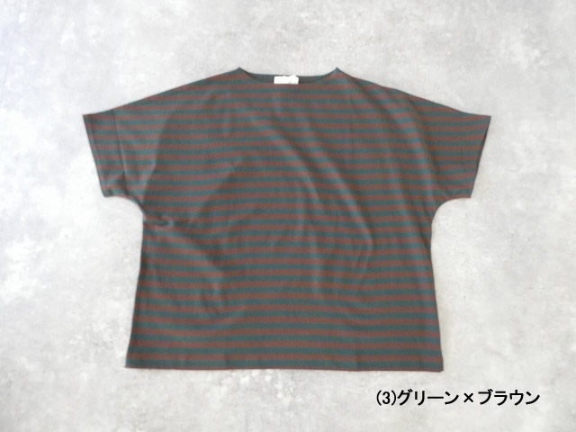 homspun(ホームスパン) 20/1ボーダー天竺半袖プルオーバーの商品画像42