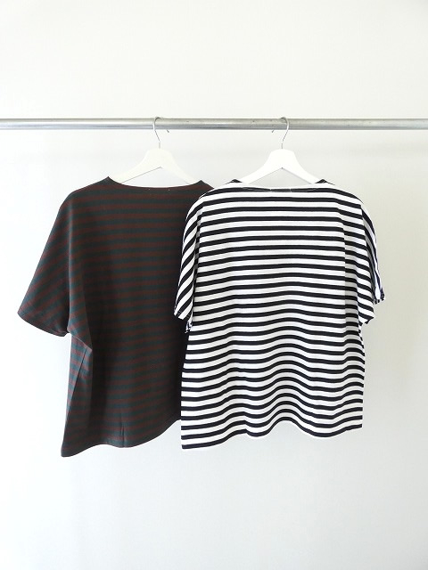 homspun(ホームスパン) 20/1ボーダー天竺半袖プルオーバーの商品画像9