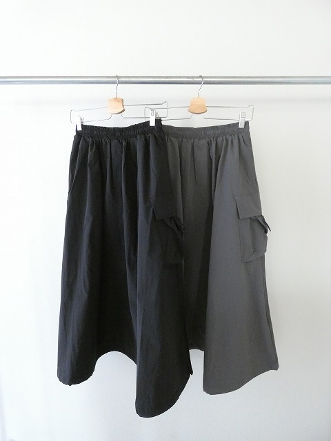 SOUFFLE 軽量ストレッチナイロンミリタリーフレアースカートの商品画像3