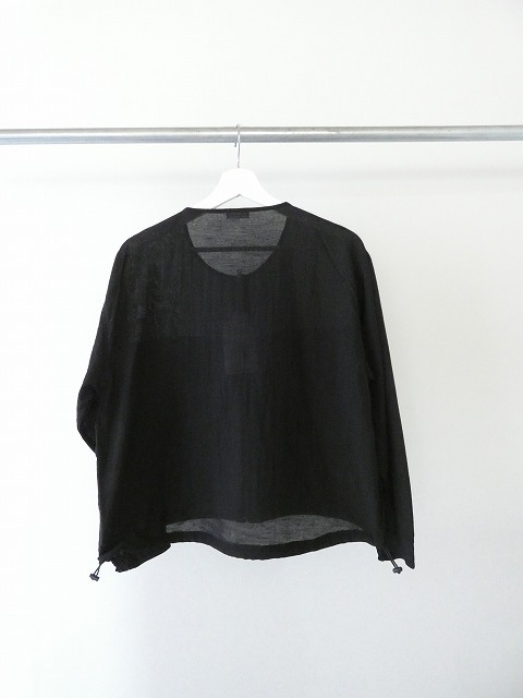 SOUFFLE シアーリネンブレンドナイロンノーカラーブルゾンの商品画像14