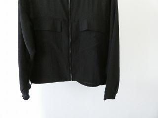 SOUFFLE シアーリネンブレンドナイロンノーカラーブルゾンの商品画像22