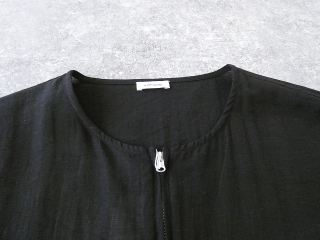 SOUFFLE シアーリネンブレンドナイロンノーカラーブルゾンの商品画像24