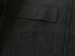 SOUFFLE シアーリネンブレンドナイロンノーカラーブルゾンの商品画像25