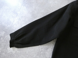 SOUFFLE シアーリネンブレンドナイロンノーカラーブルゾンの商品画像26