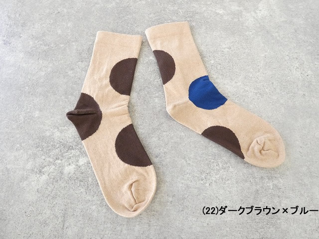 yahae(ヤハエ) Organic Cotton Rubber Free Asymmetry Dot Socks アシンメトリードットソックスの商品画像28