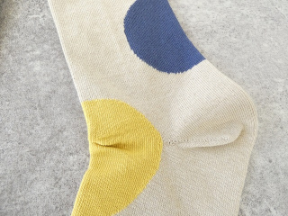 yahae(ヤハエ) Organic Cotton Rubber Free Asymmetry Dot Socks アシンメトリードットソックスの商品画像46