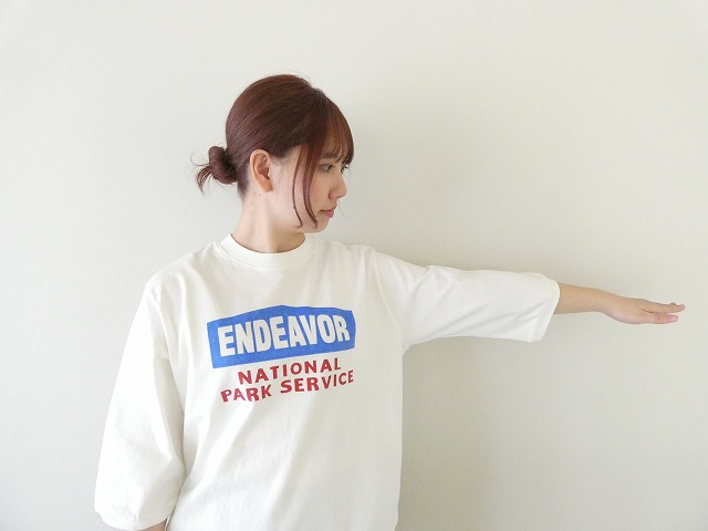 BLUE LAKE MARKET(ブルーレイクマーケット) アメリカンドライ天竺7分袖プリントTの商品画像3