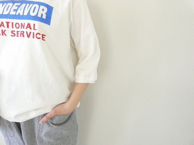 BLUE LAKE MARKET(ブルーレイクマーケット) アメリカンドライ天竺7分袖プリントTの商品画像5