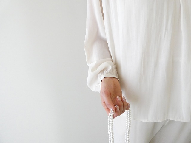 DONEEYU(ドニーユ) シャンブレージョーゼットブラウスの商品画像5