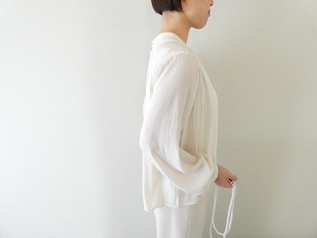 DONEEYU(ドニーユ) シャンブレージョーゼットブラウスの商品画像7