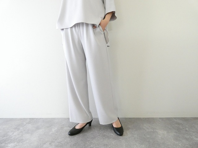 ma couleur(マ クルール) 杢調ストレッチツイルドロストワイドストレートパンツの商品画像1