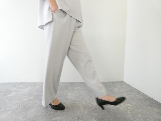 ma couleur(マ クルール) 杢調ストレッチツイルドロストワイドストレートパンツの商品画像7