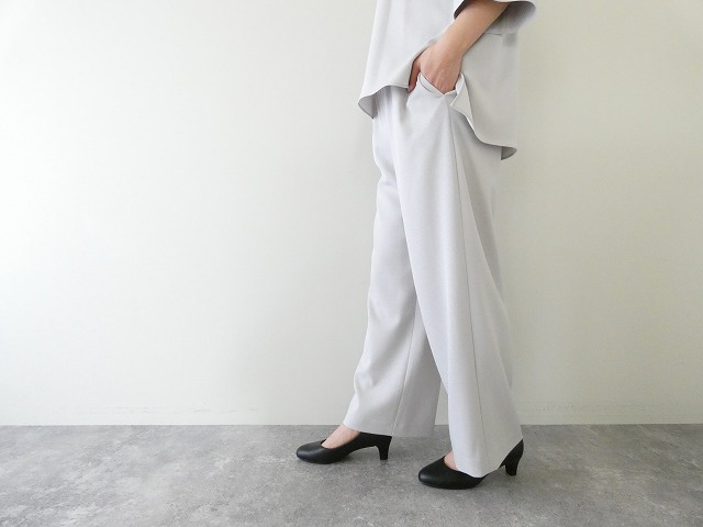 ma couleur(マ クルール) 杢調ストレッチツイルドロストワイドストレートパンツの商品画像8