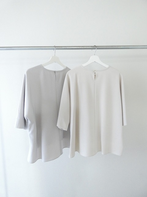 ma couleur(マ クルール) 杢調ストレッチツイルオーバーサイズ6分袖プルオーバーの商品画像12