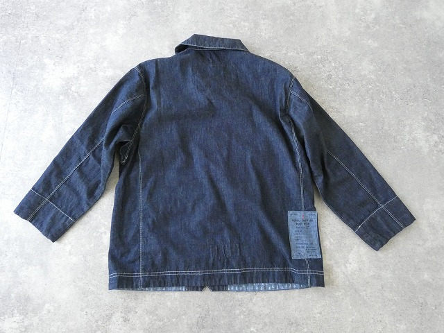 快晴堂(かいせいどう) HAYETE・Duty Wear小さな造船所のワークウエア6オンスデニムマリネデッキジャケットの商品画像11