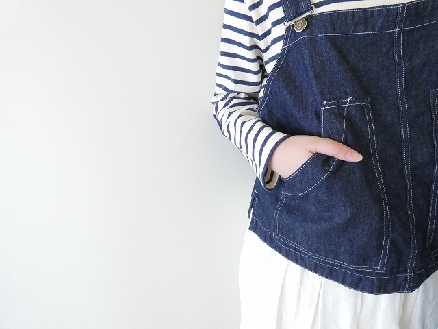 快晴堂(かいせいどう) HAYETE・Duty Wear小さな造船所のワークウエア6オンスデニムオーバーオールベストの商品画像5
