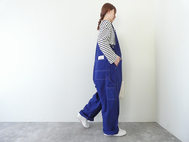 快晴堂(かいせいどう) HAYATE・After Hours Wear きれいな色のマリンウエアーBIGオーバーオールの商品画像4