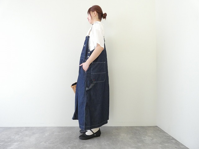 快晴堂(かいせいどう) HAYETE・Duty Wear小さな造船所のワークウエア6オンスデニムBIGオーバーオールスカートの商品画像4
