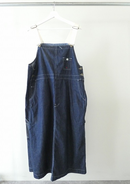 快晴堂(かいせいどう) HAYETE・Duty Wear小さな造船所のワークウエア6オンスデニムBIGオーバーオールスカートの商品画像2