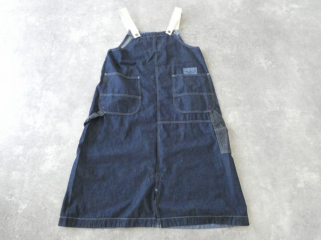 快晴堂(かいせいどう) HAYETE・Duty Wear小さな造船所のワークウエア6オンスデニムBIGオーバーオールスカートの商品画像3