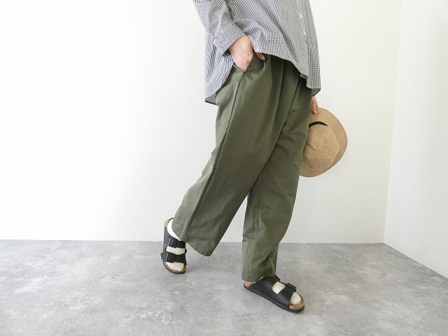 ORCIVAL(オーシバル) コットンナイロンツィルワイドイージーパンツの商品画像2
