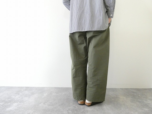 ORCIVAL(オーシバル) コットンナイロンツィルワイドイージーパンツの商品画像4