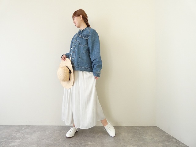 DONEEYU(ドニーユ) 割繊パウダーサテンギャザースカンツの商品画像4