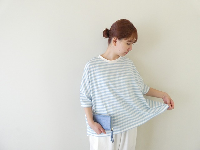 PARADIS(パラディ) トロワ天竺ボーダーワイドTの商品画像1