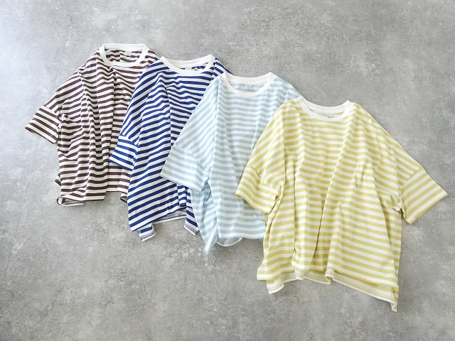 PARADIS(パラディ) トロワ天竺ボーダーワイドTの商品画像3