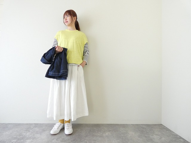 prit(プリット) 40/1ヨーロッパリネン天竺オーバーサイズプルオーバーベストの商品画像2