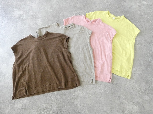 prit(プリット) 40/1ヨーロッパリネン天竺オーバーサイズプルオーバーベストの商品画像3