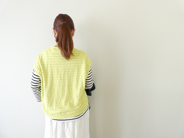 prit(プリット) 40/1ヨーロッパリネン天竺オーバーサイズプルオーバーベストの商品画像4